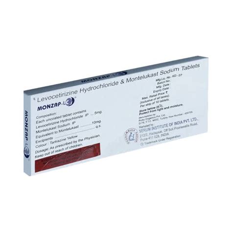 Monzap Lc Strip Of 10 Tablets: Uses, Side Effects, Price & Dosage ...