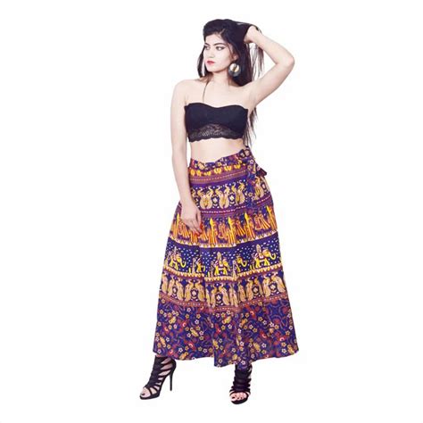 Cotton Wrap Skirts - Indian Cotton Wrap Around Skirts Manufacturer from ...