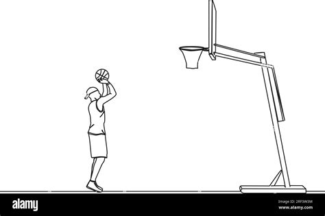 Basketball Hoop Line Drawing 的图像结果