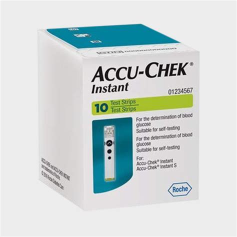 Accu-Chek Instant Glucometer With 10 Test Strips