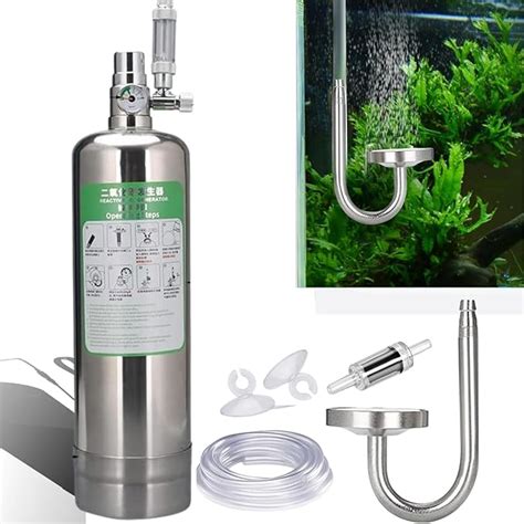 Petzlifeworld Stainless Steel 2L (Empty Cylinder) Planted Aquarium DIY ...
