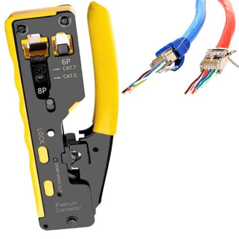 RJ45 Connector Crimp Cable Tool for EZ Cat7 Cat6 India | Ubuy