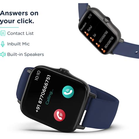 Pebble Spark 1.7 inch Bluetooth Calling, HD Display with SPO2, HR ...