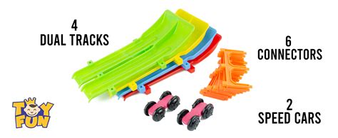 Buy TOY FUN Toyfun Dual Car Ramp Racer Valley Junior Activity Set for ...