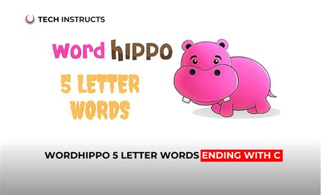 Wordhippo 5 Letter Words Ending With C - Expand Your Vocabulary