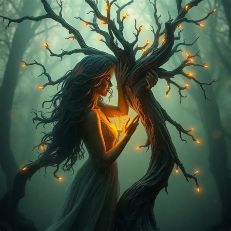 The Dryad's Love: Romantic Encounters Between Humans and Tree Spirits - Mythology WorldWide - who created humans in greek mythology