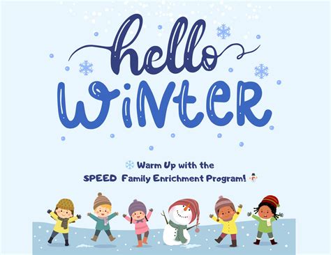 🌟 Warm Up This Winter with the SPEED Family Enrichment Program! 🌟 ...