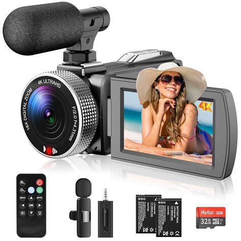 Buy Weochi Camcorder 4K 48MP 60FPS Youtube Camera With Microphone ...