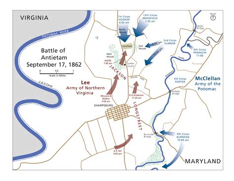 Map of battle of Antietam editorial Map Battle Antietam Atlas To ...