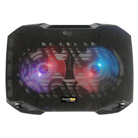 Cosmic Byte Wind RGB Laptop Cooling Pad, Dual 120mm RGB Fans, Elevated ...