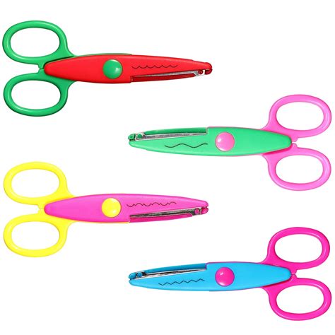 Plastic Child-Safe Scissor Set, Toddlers Training Scissors, Pre-School ...