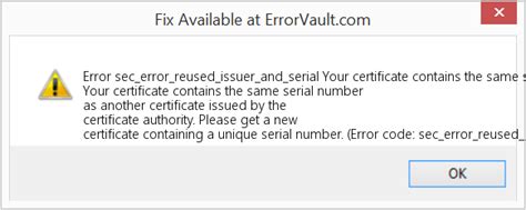 Image result for Error Code SEC Error Expired Issuer Certificate