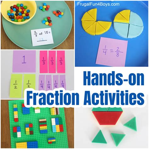 Hands-On Fractions Activities - Frugal Fun For Boys and Girls