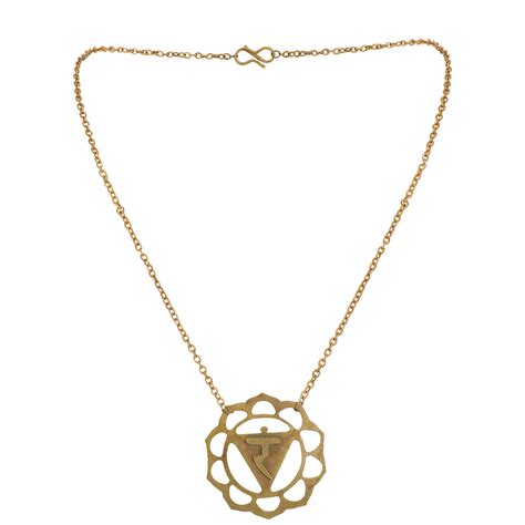 Buy Gold Nera Manipura Chakra tarnish brass Pendant | Solar plexus ...