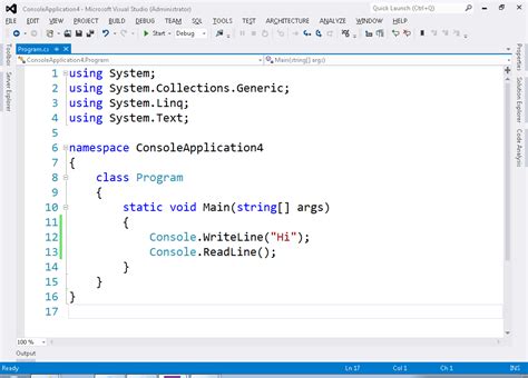 Image result for Console Program Screen