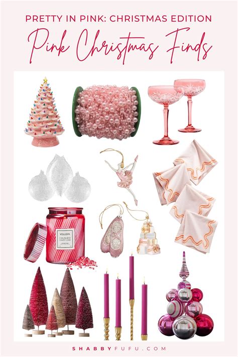 How to Decorate Your Home With Pink Christmas Decorations - shabbyfufu.com
