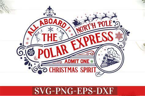 All Aboard! the North Pole Polar Express Graphic by Design's Dark ...