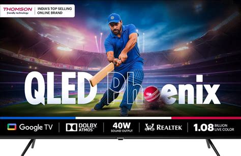 Thomson 139 cm (55 inch) QLED Ultra HD (4K) Smart Google TV with HDR 10 ...