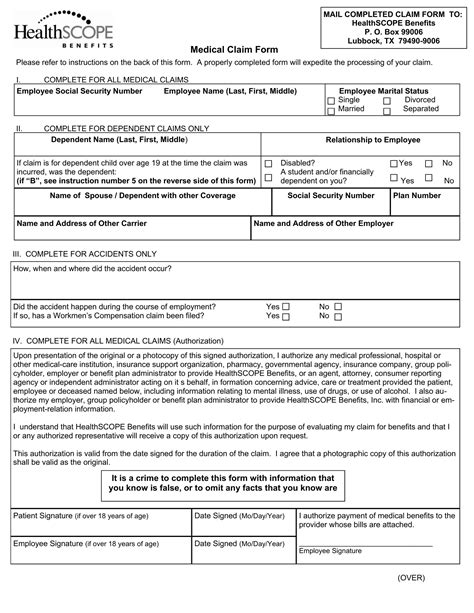 Healthscope Medical Claim Form ≡ Fill Out Printable PDF Forms Online