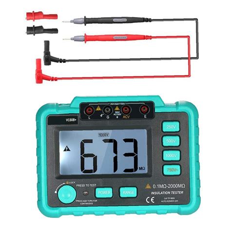 Buy Digital Multimeter with Display Resistance Multi Insulation Tester ...