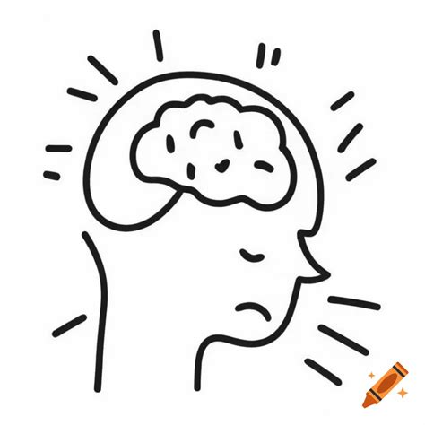 Minimalist cartoon line drawing of a concerned boy angel pouting on Craiyon