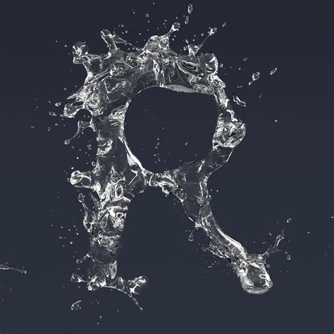 The Letter R In Water
