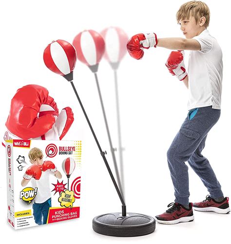 Buy whoobli Punching Bag for Kids Incl Boxing Gloves | 3-8 Years Old ...