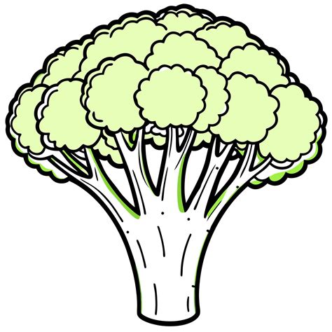 Broccoli clip art 51006038 Vector Art at Vecteezy
