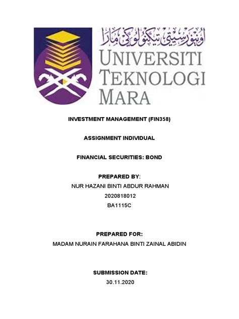 Image result for Fin358 Individual Assignment