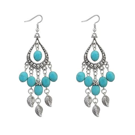 Buy Yellow Chimes Oxidised Earrings for Women Turkish Fashion Green ...