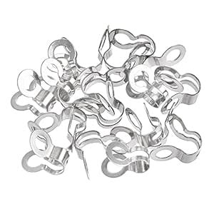 uxcell Ball Chain Connector, 3mm 3.2mm Double Ring Style Link Stainless ...