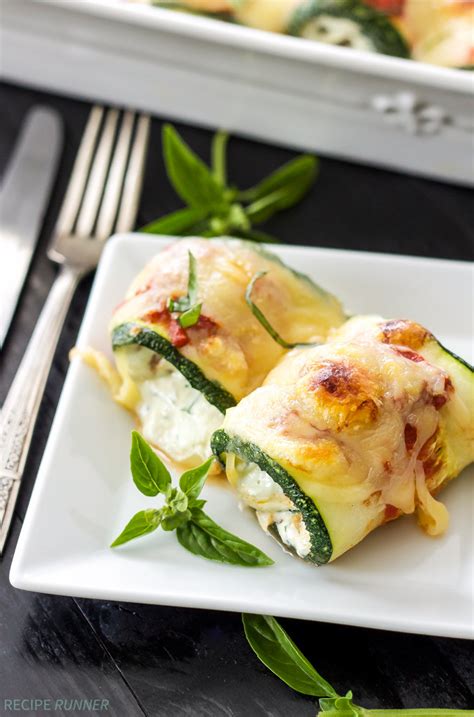 Zucchini Lasagna Rolls   Recipe Runner