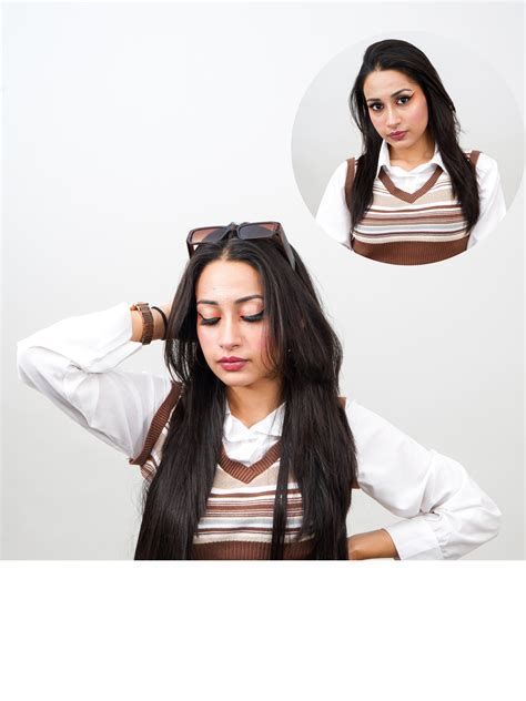 Rebel Hairs| 5 Clip Natural Colour Straight Hair Extension