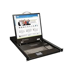Tripp Lite B040-008-19 8 Port VGA KVM Console w 19in LCD Monitor ...