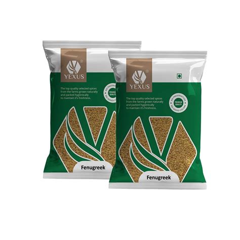 Yexus Premium Fenugreek Seeds, 200g (Pack of 2, 100g each) | Whole ...