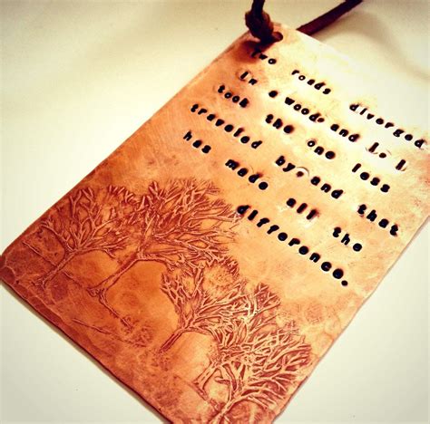 COPPER WALL PLAQUE - Hand Stamped and Filed with Etched Tree Design ...