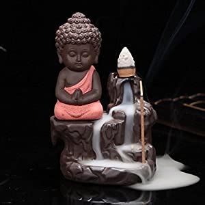 Culture and you Ceramic Incense Burner With Cones (7 x 7 x 12 cm ...