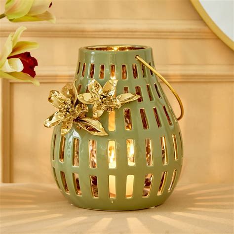 Buy Moksha Kalki Ceramic Hurricane Candle Holder - Large from Home ...