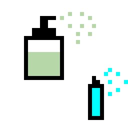 Spray pixel art
