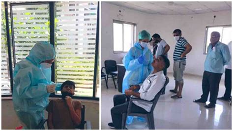 Photo Feature : Extensive antigen testing by survey & testing teams ...