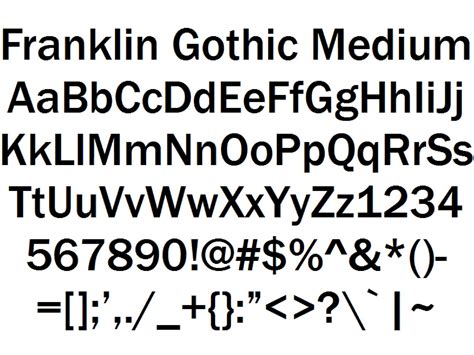 What is franklin gothic font - mangocaqwe