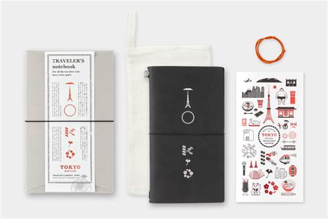 日本 TRAVELER'S COMPANY TRAVELER'S notebook 筆記本套組 TOKYO 黑 | 誠品線上