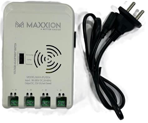 MAXXION 4 Channel CCTV SMPS Power Supply - 12V DC 4ch Output, Reliable ...