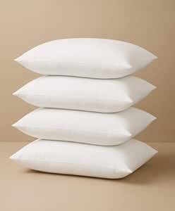Microfiber Soft White Pillows | Pillows for Sleeping White - Set of 4 ...