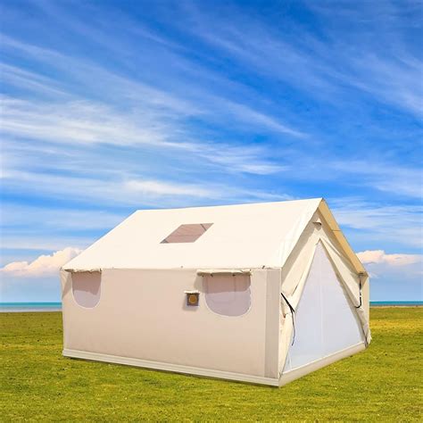 Amazon.com : VEVOR 10x12ft Canvas Wall Tent, Wall Tent with PVC Storm ...