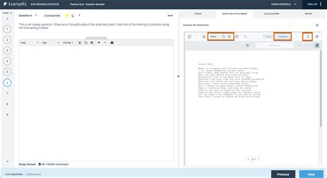 Examplify: Exam-Taking Features and Options (Windows, Mac, iPad) – ExamSoft