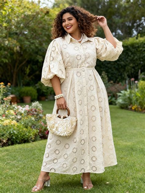 Hakoba Cotton Midi Dress