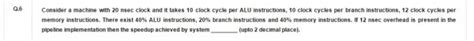 CO and Architecture: pipeline processor