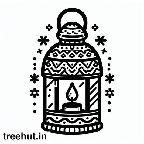 Christmas Lantern Coloring Pages