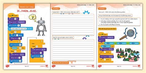 Robotics and Coding: Block-Based Coding - IF...THEN...ELSE